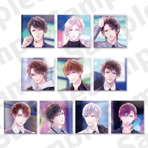 トレーディングスクエア缶バッジ Midnight Neon