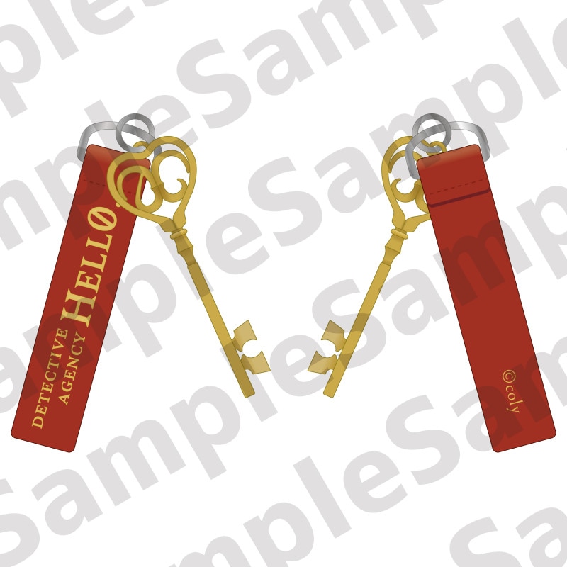 &0レザーキーホルダー