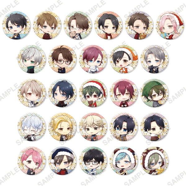 トレーディングホログラム缶バッジ「Christmas Selection」