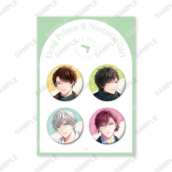 coly cafe! ドラッグ王子とマトリ姫 缶バッジセット 捜査一課