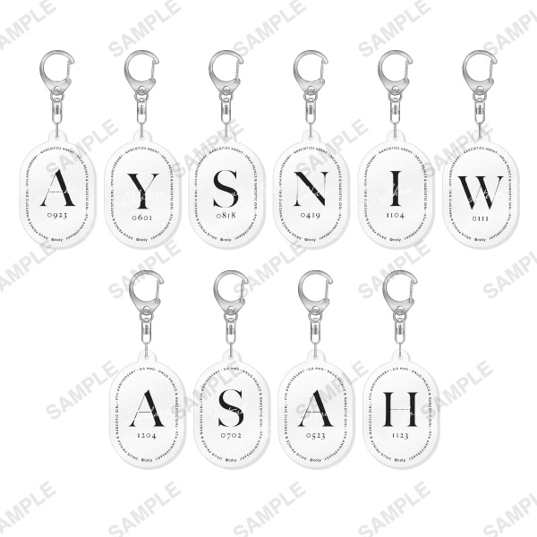 トレーディングマットアクリルキーホルダー