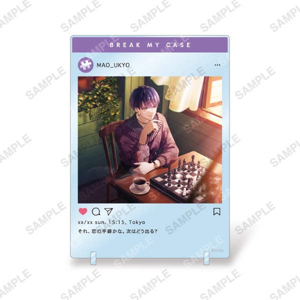 等身アクリルスタンド「カフェ」宇京真央 | ブレイクマイケース coly