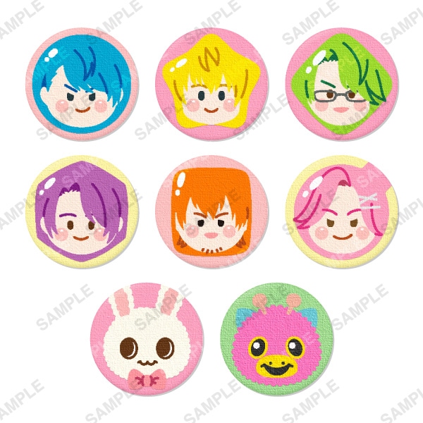 トレーディング刺繍缶バッジ