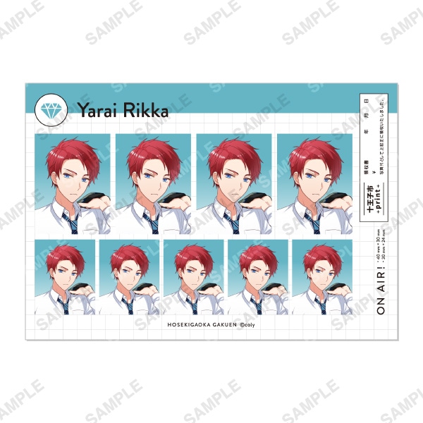 証明写真風ステッカー 夜来立夏