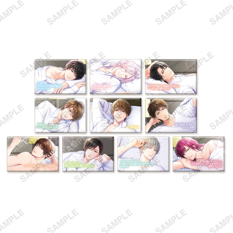 トレーディングセリフ入り缶バッジ「sweet morning」