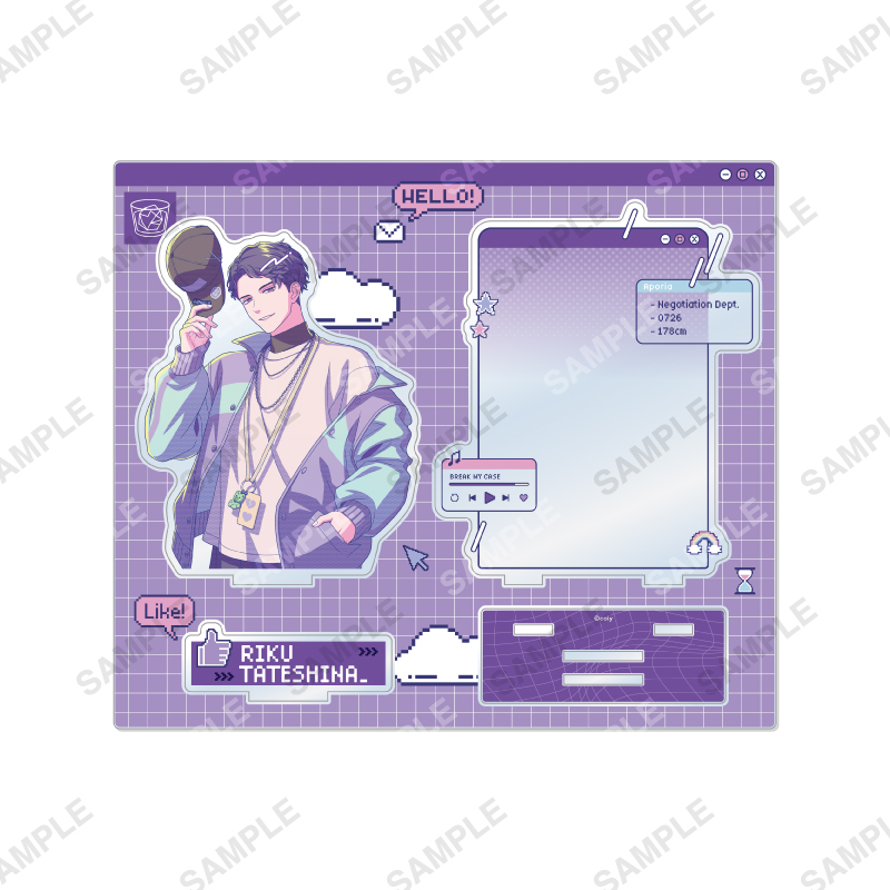 ガラケースライドアクリルキーホルダー「Dreamy Jam」立科吏来