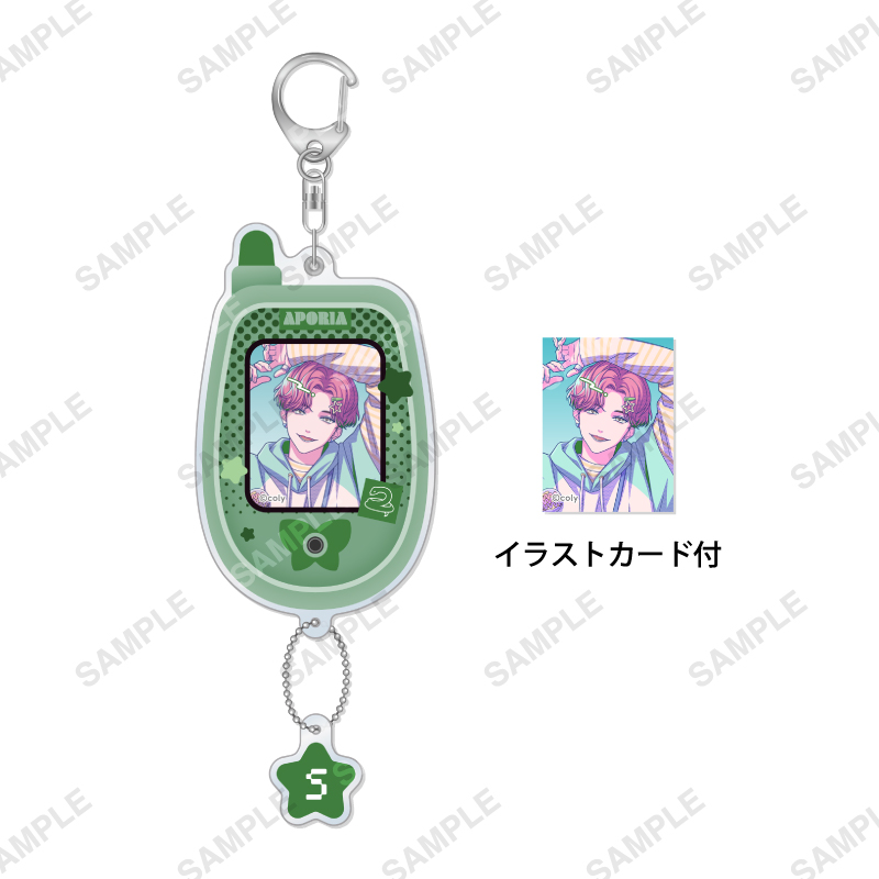 ガラケースライドアクリルキーホルダー「Dreamy Jam」相沢篠信