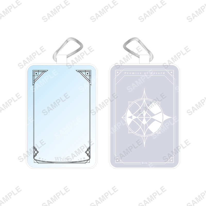 カラビナ付きクリアポーチ ホワイト