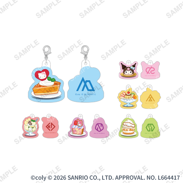 トレーディングアクリルチャーム「Welcome! KAWAII Cafe♡　Aporia × Sanrio characters」