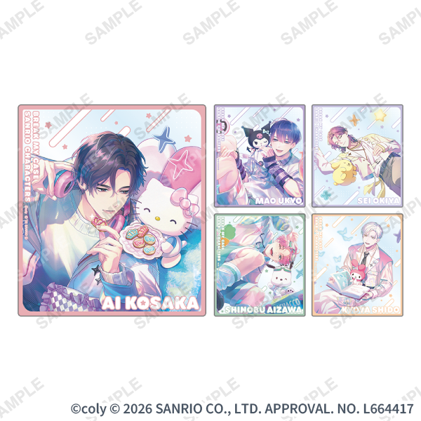 トレーディングクリア色紙「Welcome! KAWAII Cafe♡ Aporia × Sanrio characters」