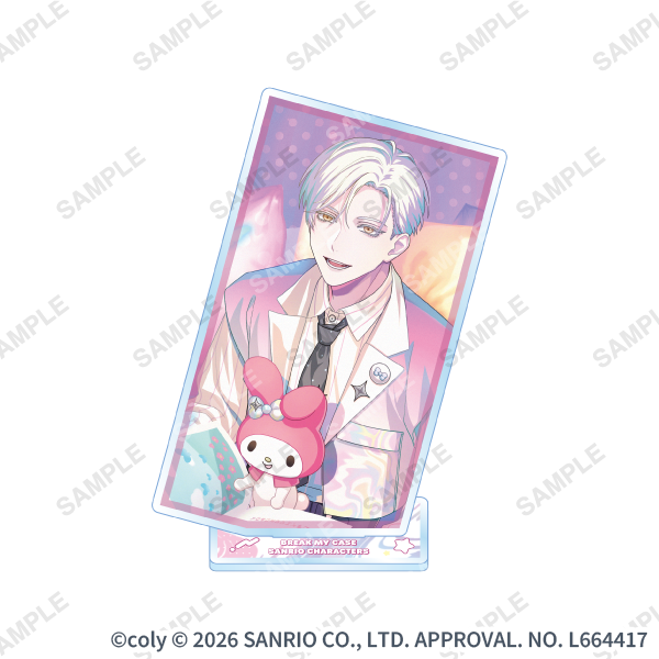 カード型デザインアクリルスタンド「Welcome! KAWAII Cafe♡ Aporia × Sanrio characters」祠堂恭耶×マイメロディ