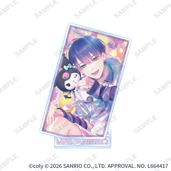 カード型デザインアクリルスタンド「Welcome! KAWAII Cafe♡ Aporia × Sanrio characters」宇京真央×クロミ