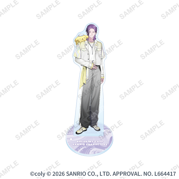 アクリルスタンド「Welcome! KAWAII Cafe♡ Aporia × Sanrio characters」隠岐谷誓×ポムポムプリン